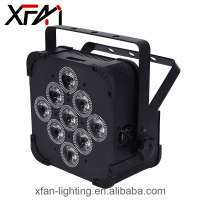 LED 9x18W 6-in-1 RGBWA+UV battery powered and wireless DMX Flat par light